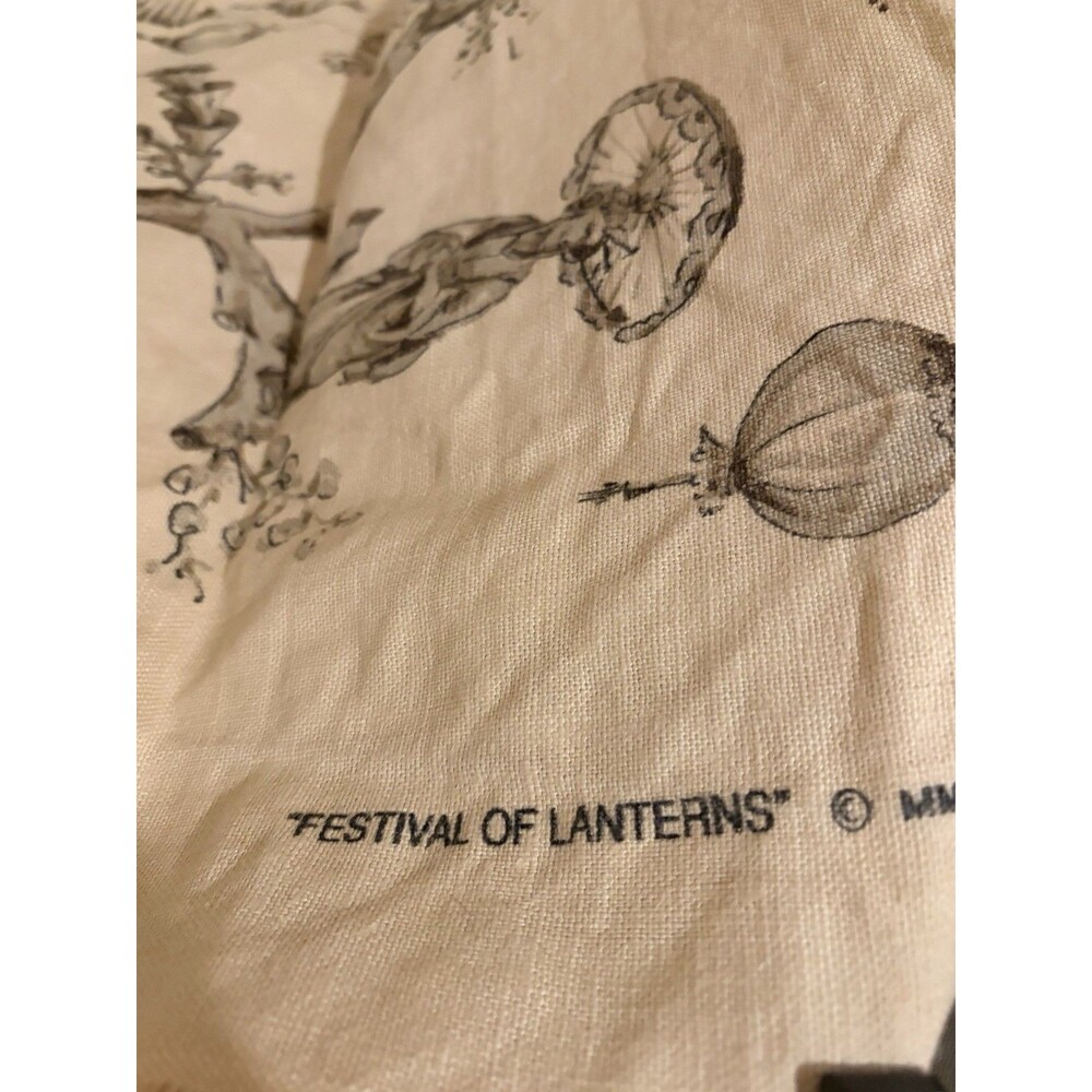 Brunschwig & Fils Festival of Lanterns Chinoiserie Color Beige Fabric - Picture 6 of 6
